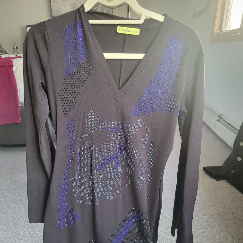Versace jeans long sleeve bodycon dress